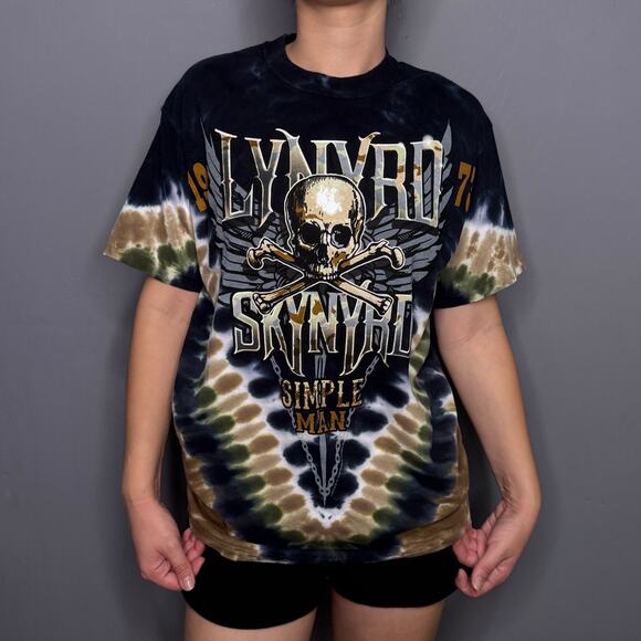 Lynyrd Skynyrd Simple Man Size: Medium Tie Dye T-Shirt - Picture 2 of 5